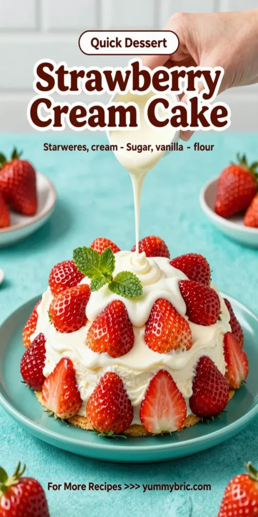 Strawberry Cream Cake