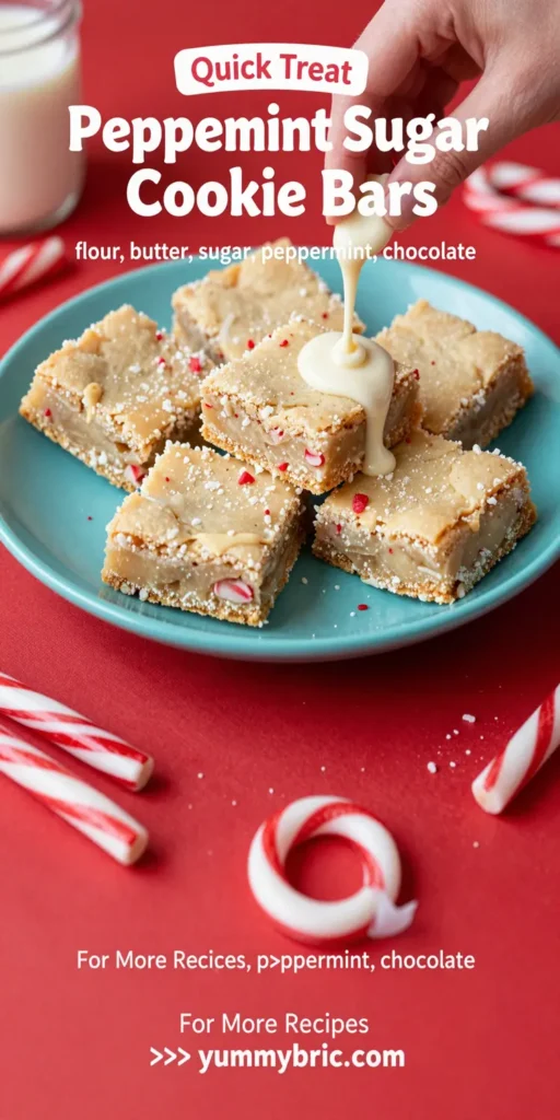 Peppermint Sugar Cookie Bars