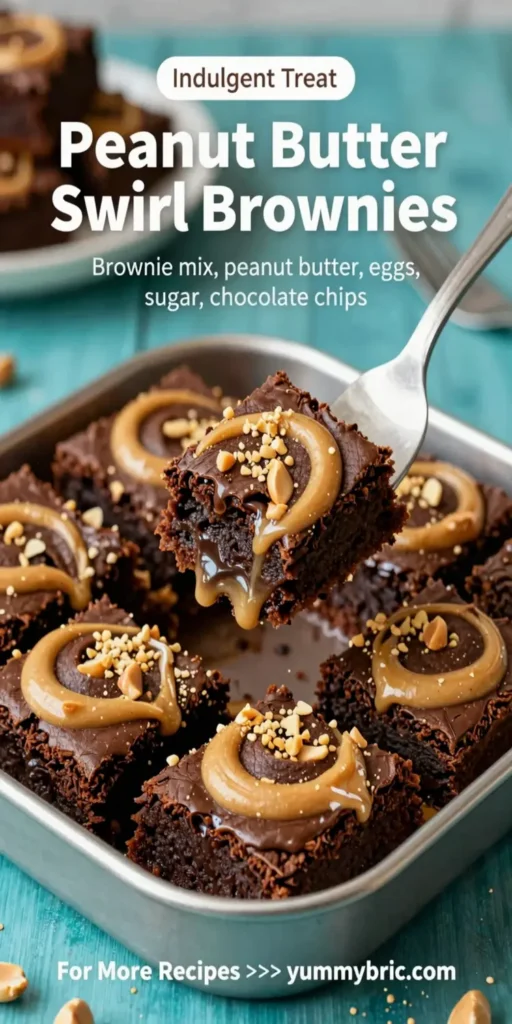 Peanut Butter Swirl Brownies