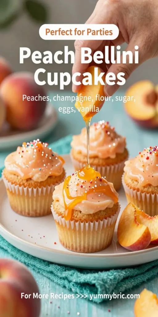 Peach Bellini Cupcakes