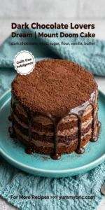 Dark Chocolate Lovers Dream | Mount Doom Cake