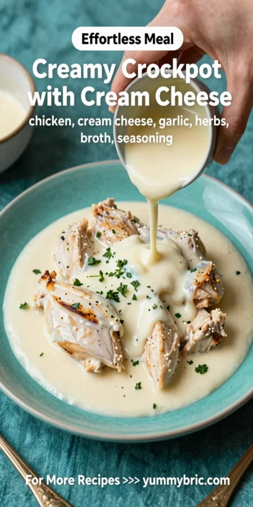 Creamy Crockpot Chicken with Cream Cheese