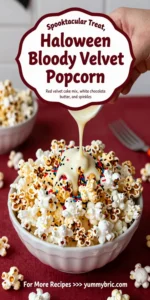 Halloween Bloody Red Velvet Popcorn
