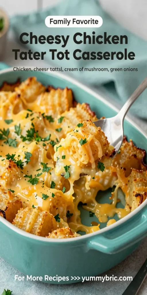 Cheesy Chicken Tater Tot Casserole
