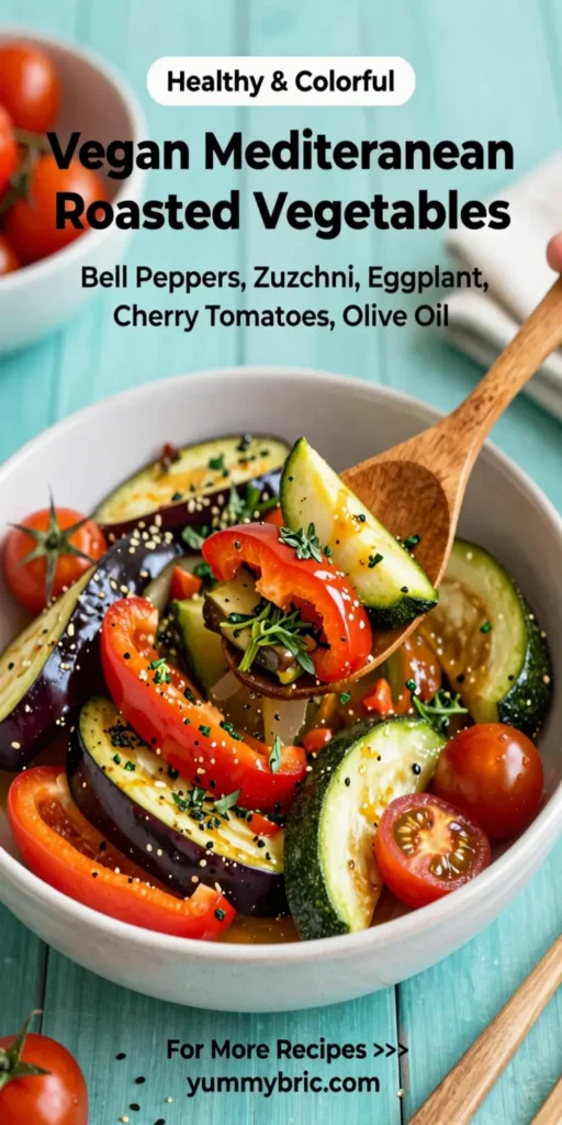 Vegan Mediterranean Roasted Vegetables Bowl