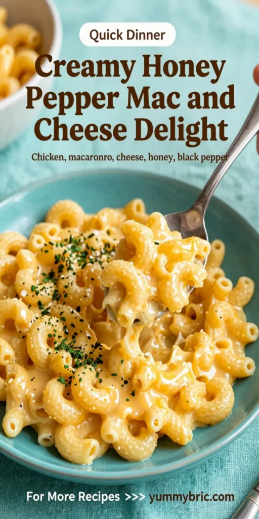 Creamy Honey Pepper Chicken Mac and Cheese Delight