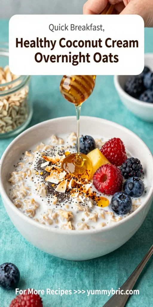 Healthy Coconut Cream Overnight Oats