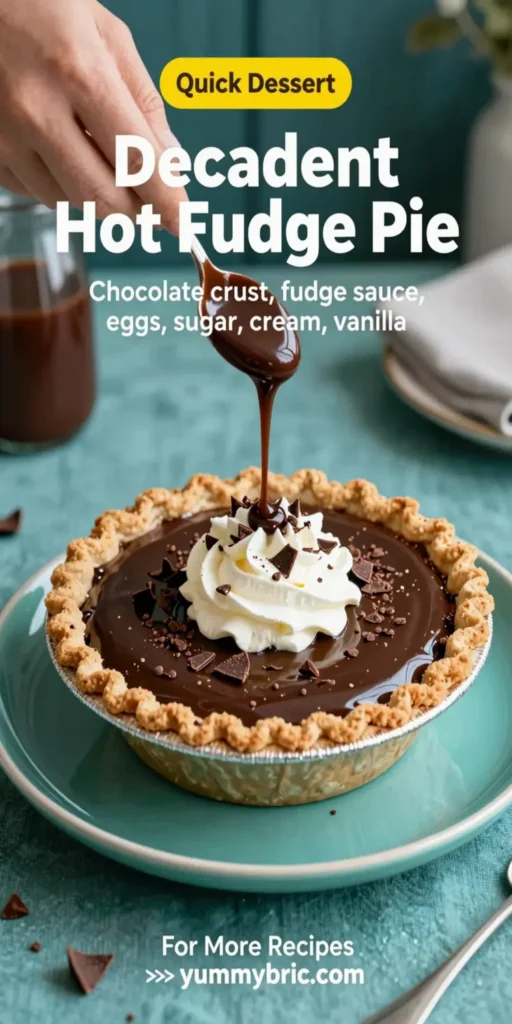 Decadent Hot Fudge Pie
