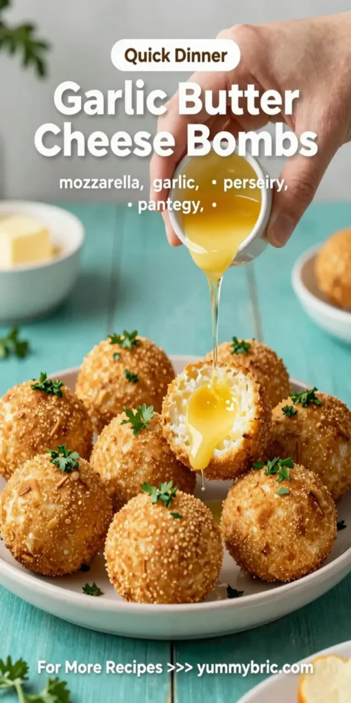 Garlic Butter Cheese Bombs