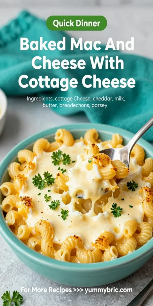 Baked Mac And Cheese With Cottage Cheese
