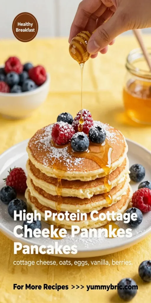 High Protein Cottage Cheese Pancakes