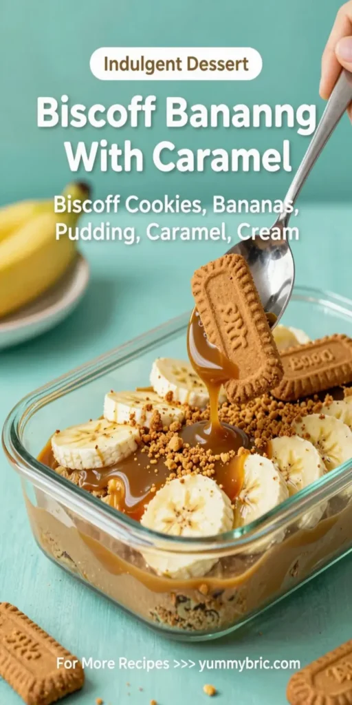 Biscoff Banana Pudding With Caramel Cookie Flavor