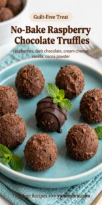 No-Bake Raspberry Chocolate Truffles