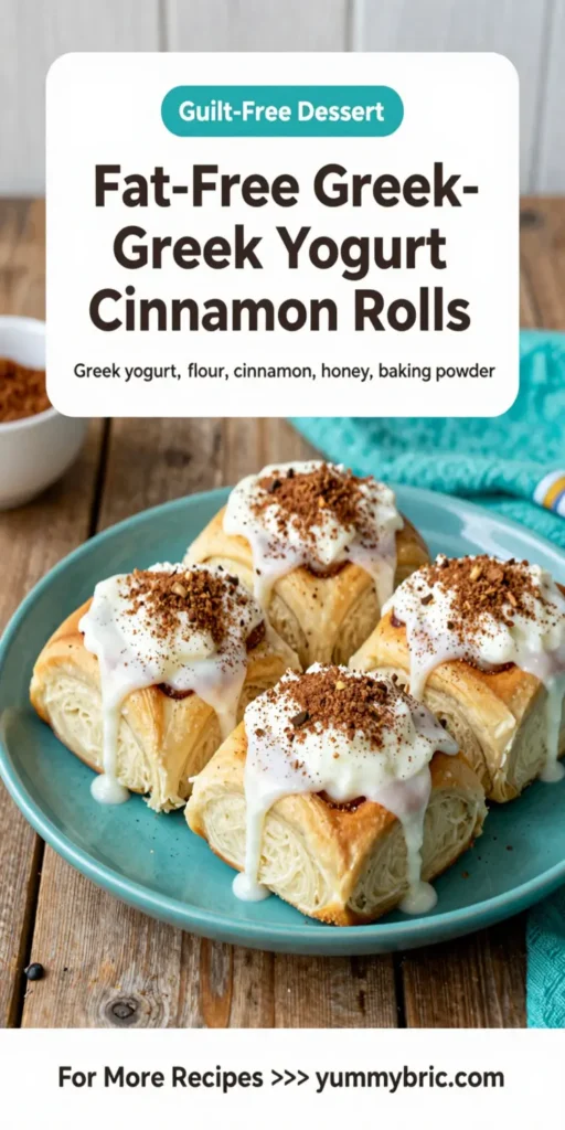 Fat-Free Greek Yogurt Cinnamon Rolls