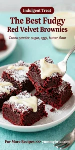 The Best Fudgy Red Velvet Brownies