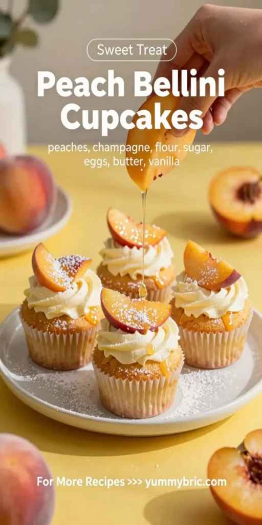 Peach Bellini Cupcakes