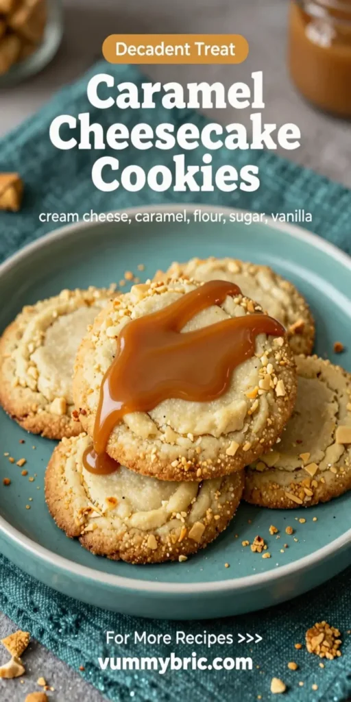 Caramel Cheesecake Cookies