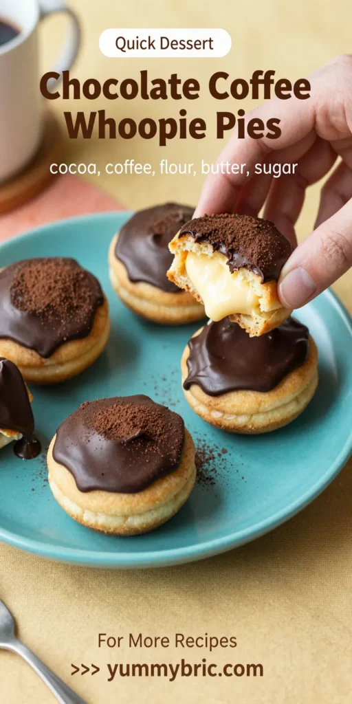 Chocolate Coffee Whoopie Pies