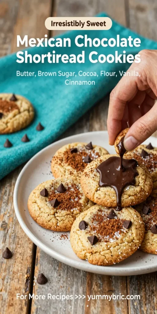 Mexican Chocolate Shortbread Cookies