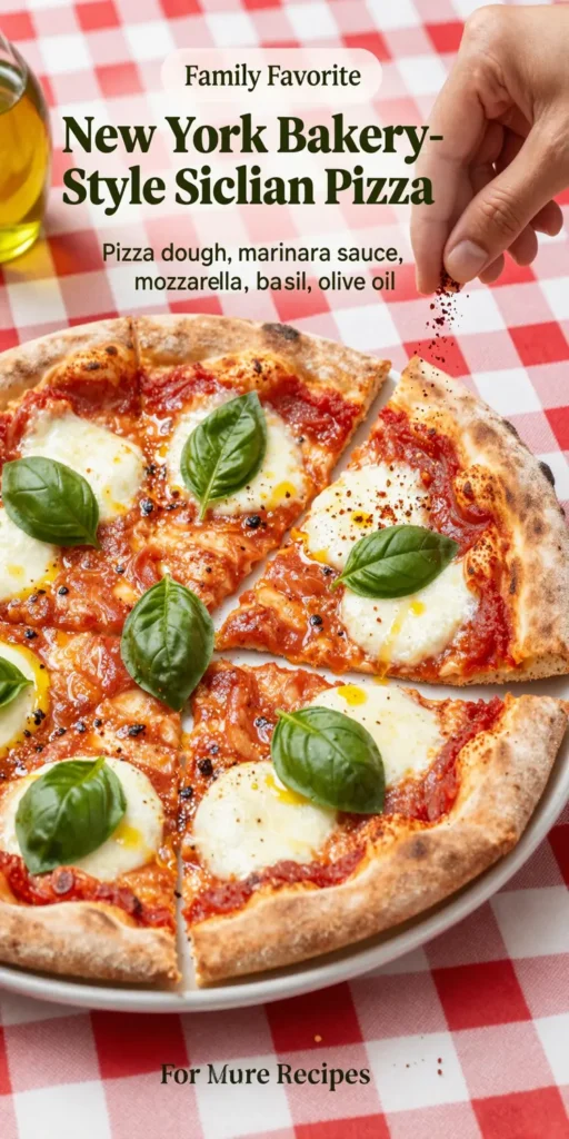 New York Bakery-Style Sicilian Pizza