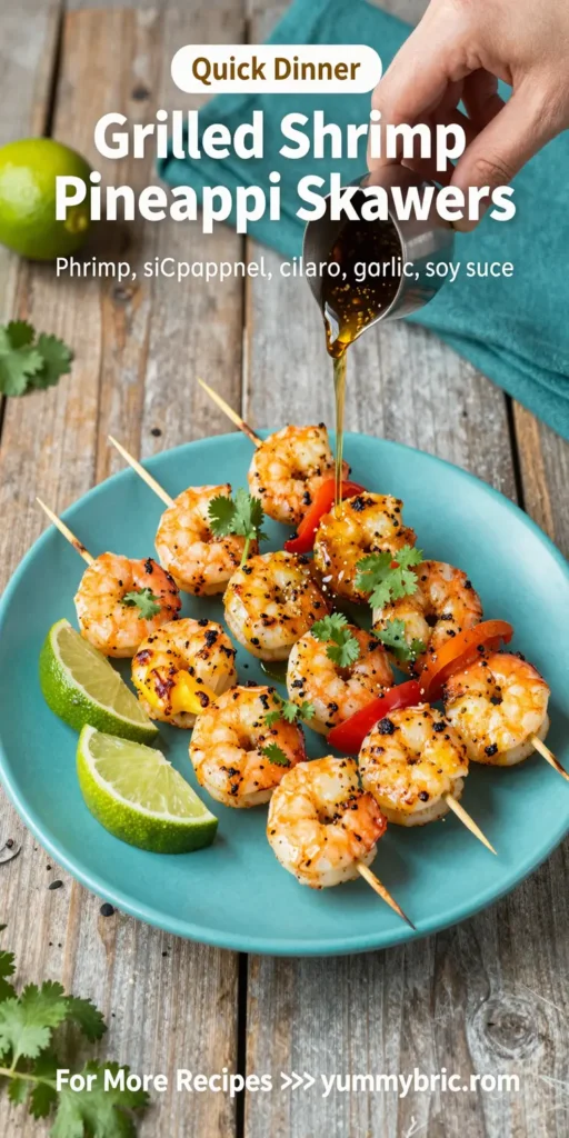Grilled Shrimp Pineapple Skewers