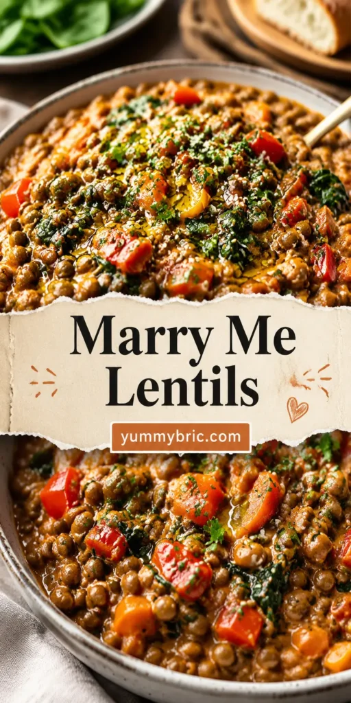 Vegetarian Marry Me Lentils for Weeknights