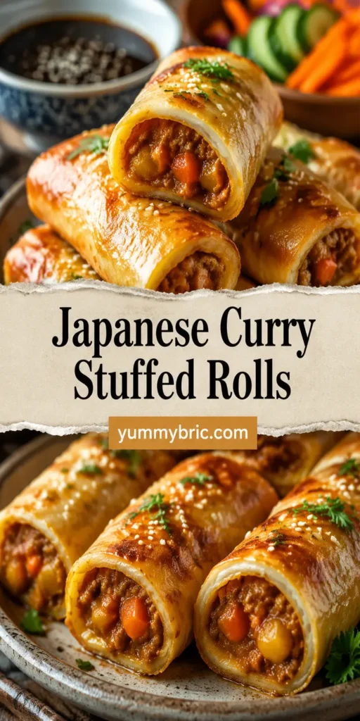 Japanese Curry Stuffed Rolls for Lunch
