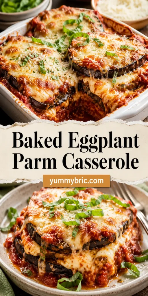 Baked Eggplant Parmesan Casserole