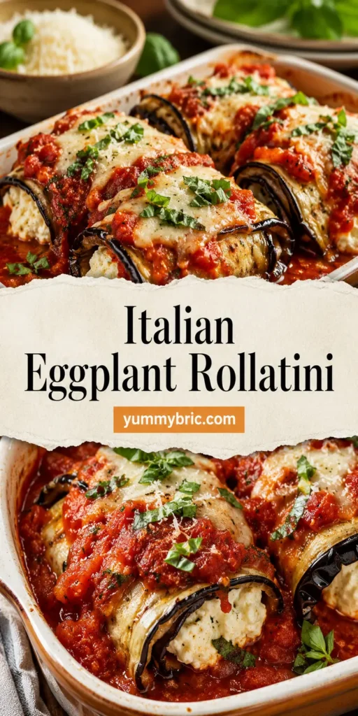 Italian Eggplant Rollatini with Ricotta