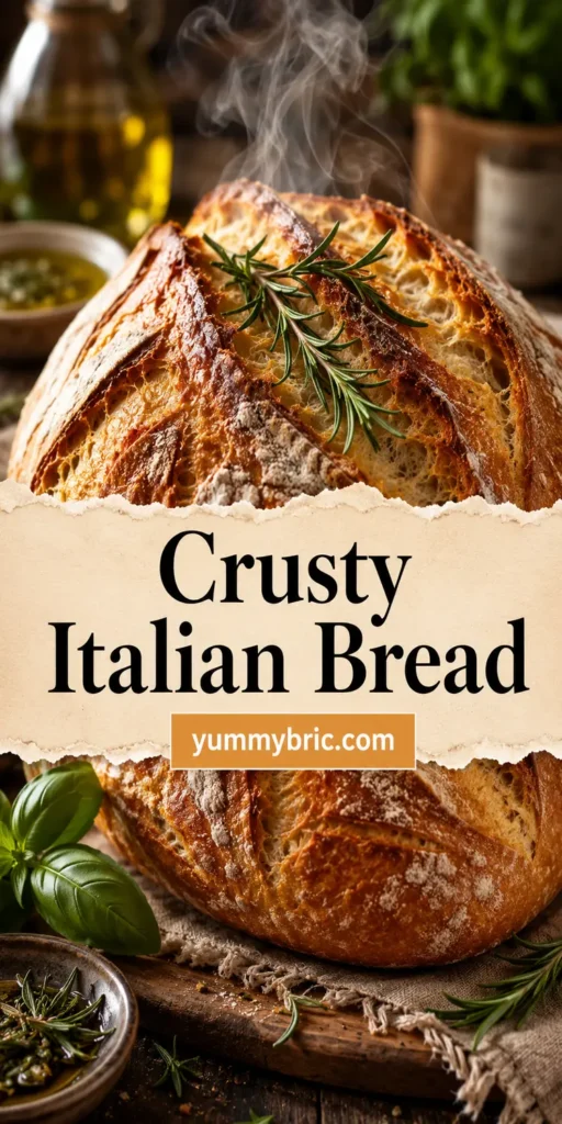 Crusty Italian Bread for Homemade Dinner Night
