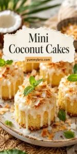 Mini Coconut Cakes for Summer Parties