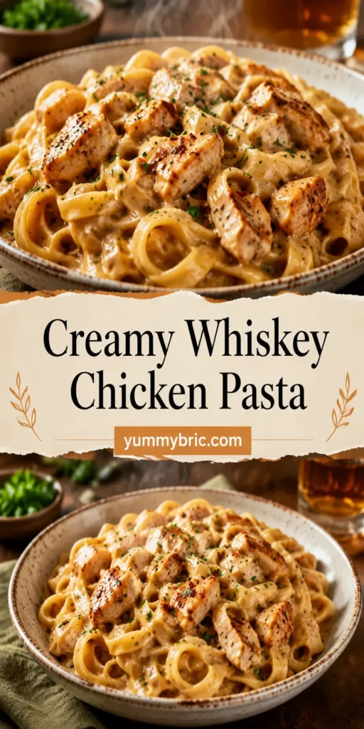 Creamy Whiskey Chicken Pasta for Family Night