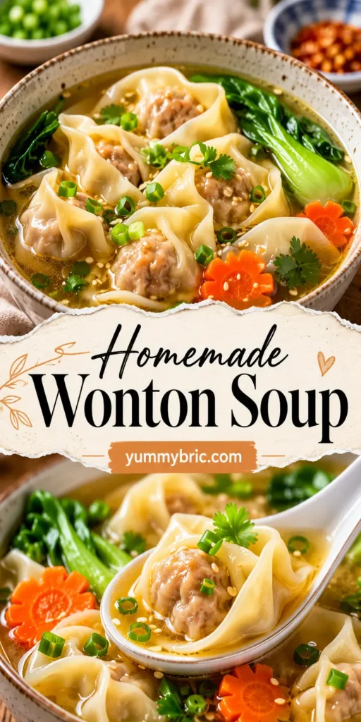 Homemade Wonton Soup for Quick Dinner