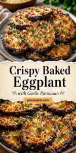 Crispy Baked Eggplant with Garlic Parmesan