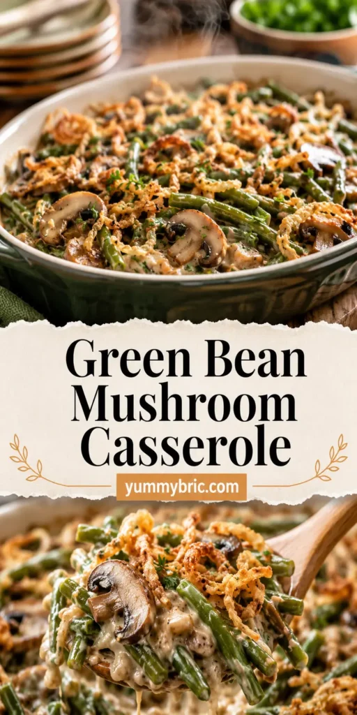 Green Bean Mushroom Casserole without Canned Soup