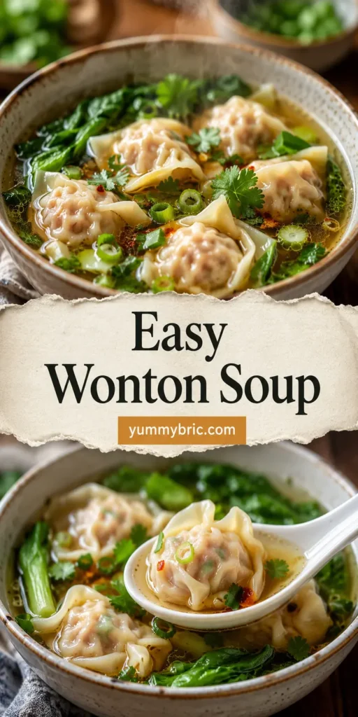 Easy Wonton Soup Recipe for Cozy Nights
