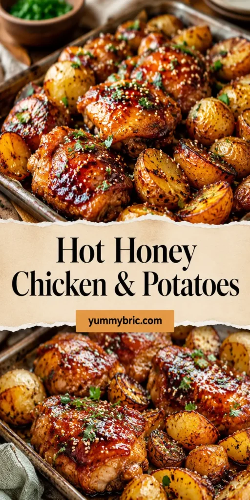 Sheet Pan Hot Honey Chicken with Potatoes