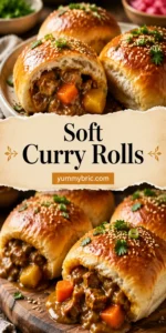 Soft Bread Rolls Stuffed with Japanese Curry