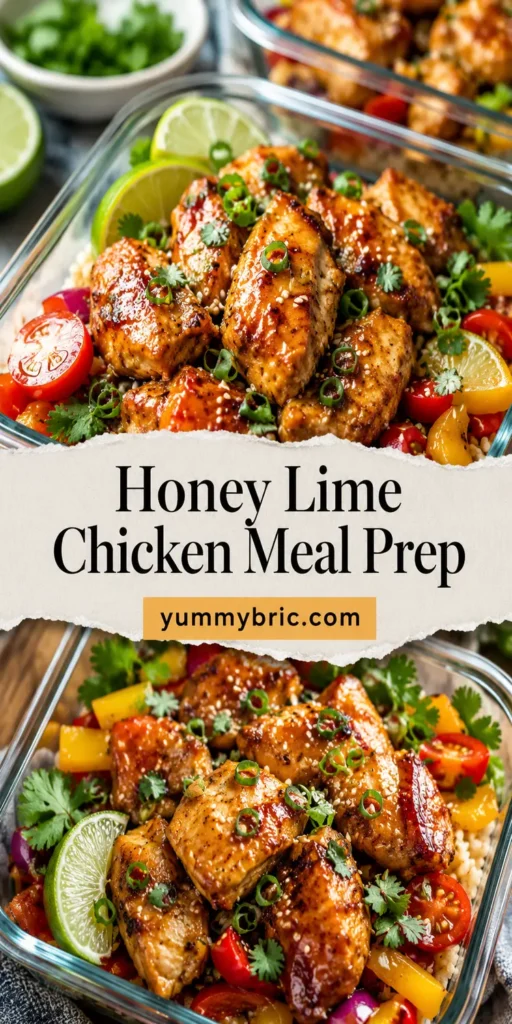 Honey Lime Chicken Meal Prep Bowls