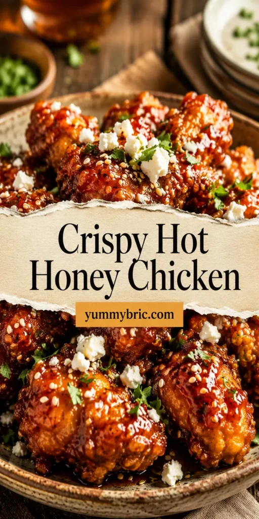 Crispy Hot Honey Chicken with Feta Crumbles