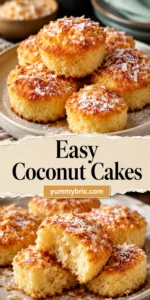 Easy Portuguese Coconut Cakes with Golden Tops