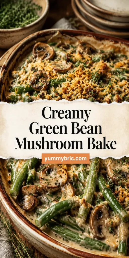 Creamy Green Bean Mushroom Bake