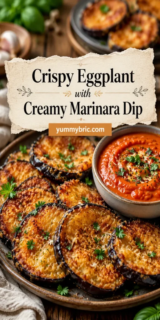 Crispy Eggplant with Creamy Marinara Dip