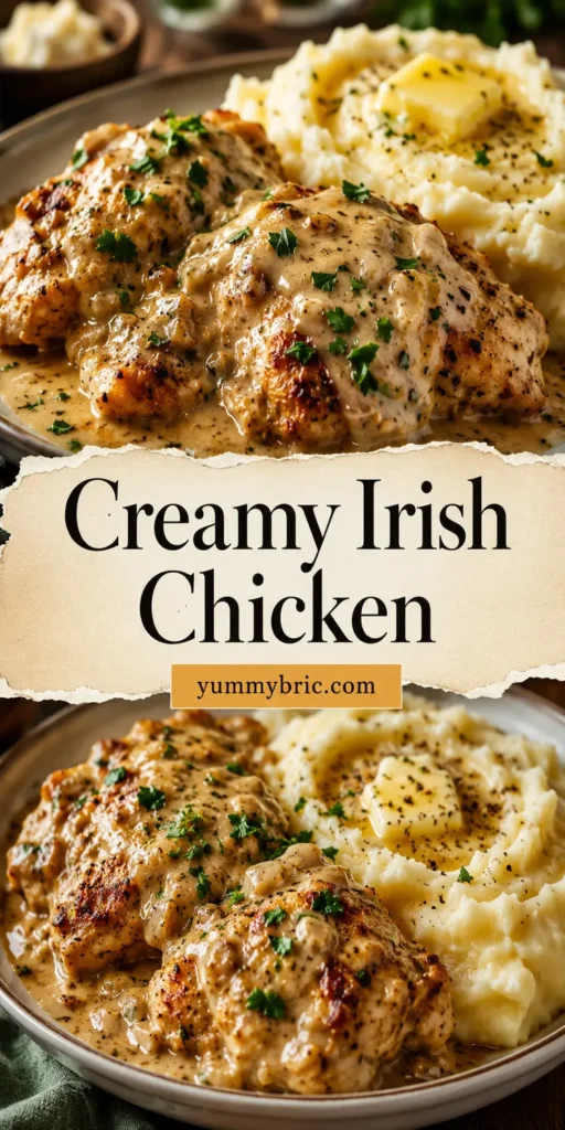 Creamy Irish Chicken with Mashed Potatoes