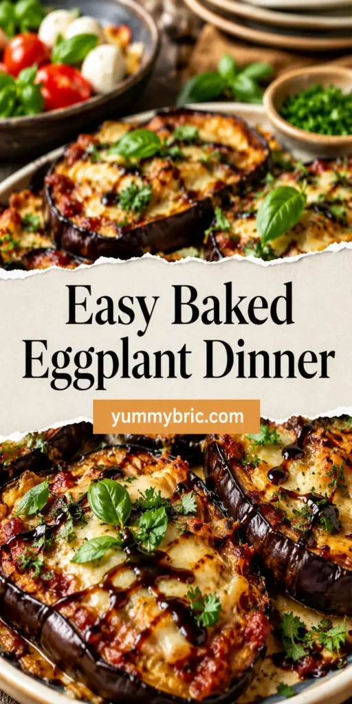 Easy Baked Eggplant Dinner for Summer
