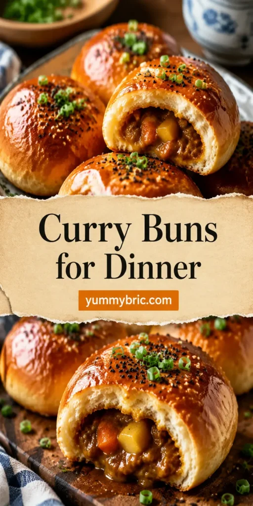 Homemade Japanese Curry Buns for Snack Dinner