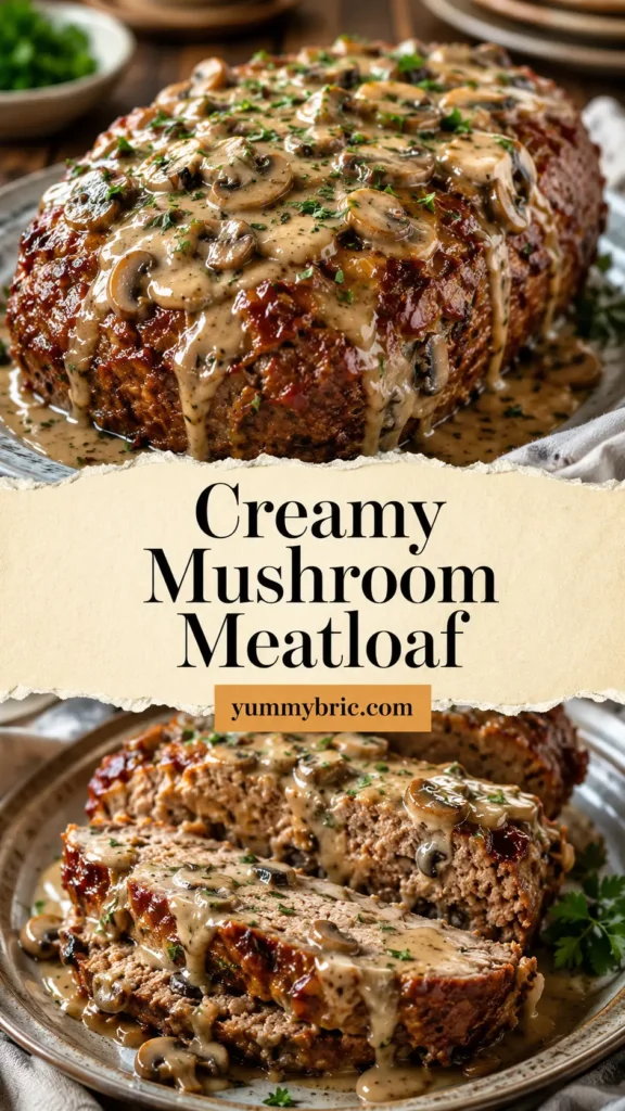 Creamy Mushroom Meatloaf for Sunday Dinner