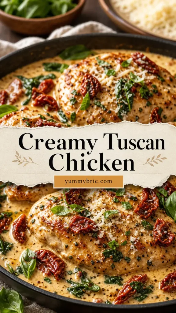 Creamy Tuscan Chicken with Sun-Dried Tomatoes