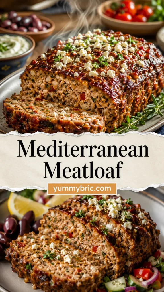 Mediterranean Meatloaf with Feta and Herbs