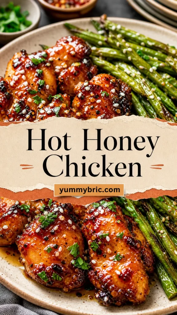 Hot Honey Chicken with Roasted Green Beans